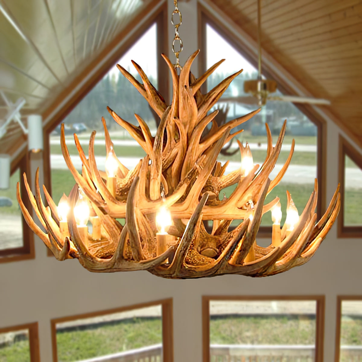 Narural Antlers Chandelier