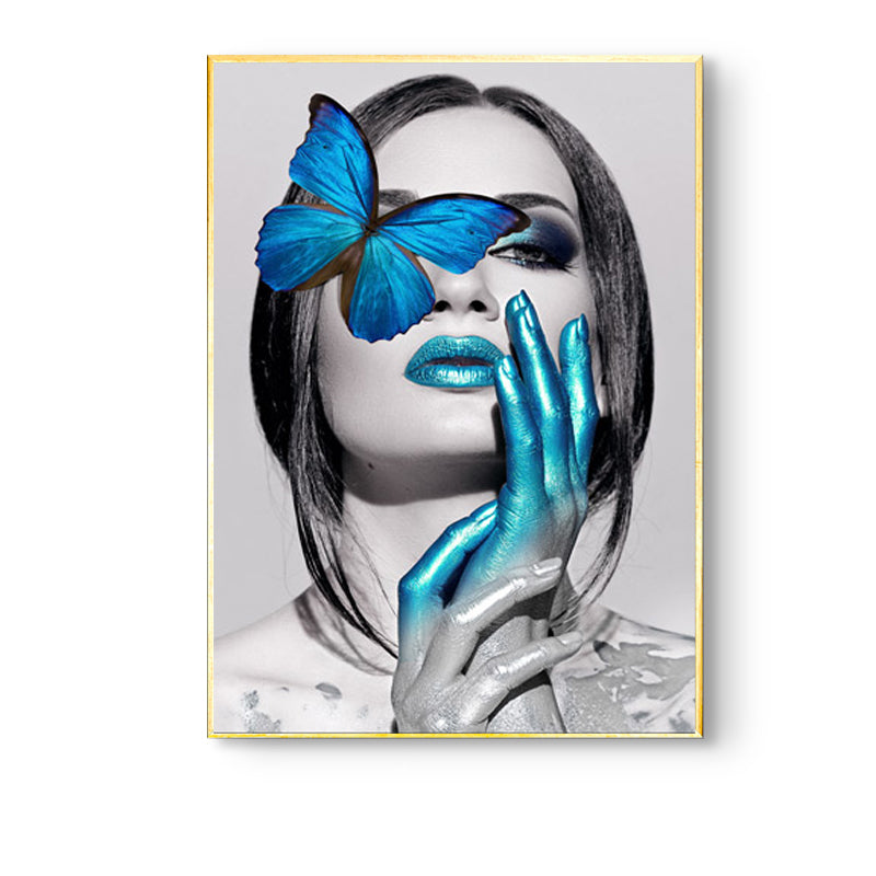 Nude with Golden Antlers Figurative Photographic Wall Art