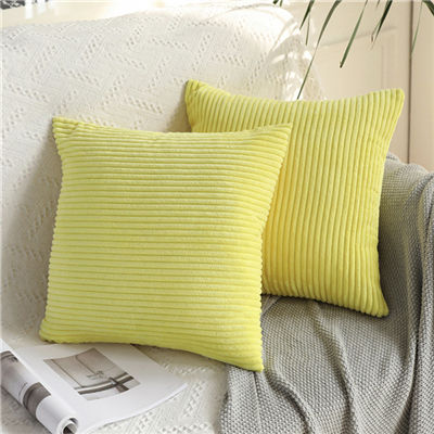 Cushion Covers Super-Soft Striped Velvet Corduroy Home Decorative Pillow Cover For Sofa 45x45cm Decorative Pillow Case