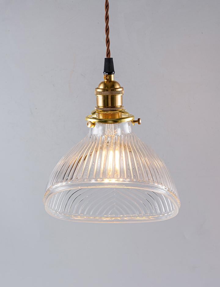 Emerald Fluted Glass Pendant Light