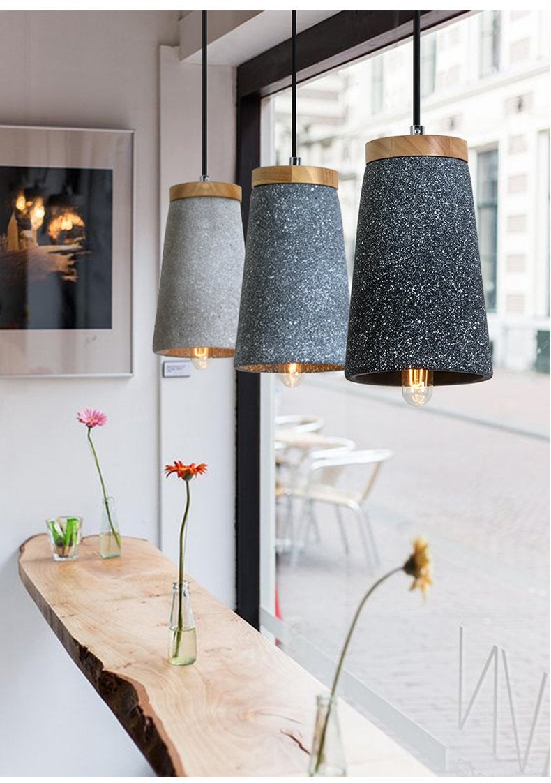 Coburg Wood Concrete Pendant Light