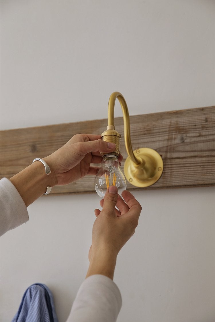 Oberon Wooden Shade Wall Light