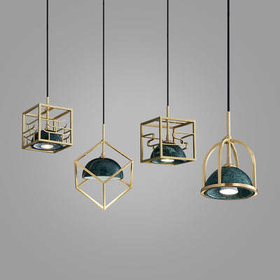 Bronze Marble Pendant Lamp