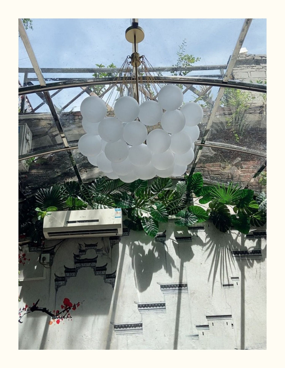 Cloud Glass Chandelier for kitchen table