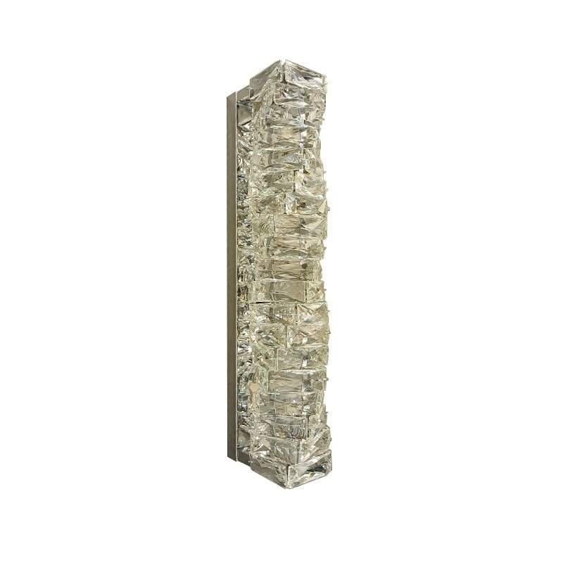 Crystal Cylinder Icy Wall Sconce