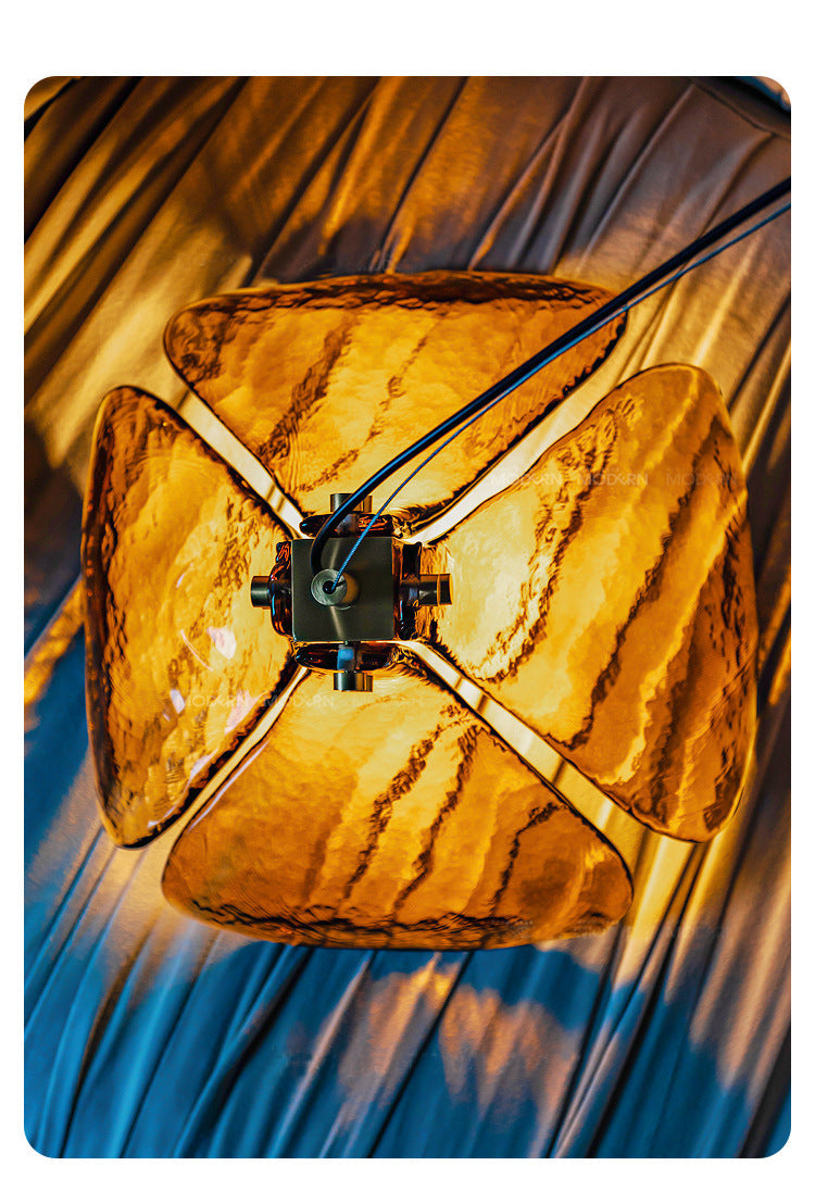 Handmade Glass Clover Pendant Lamp