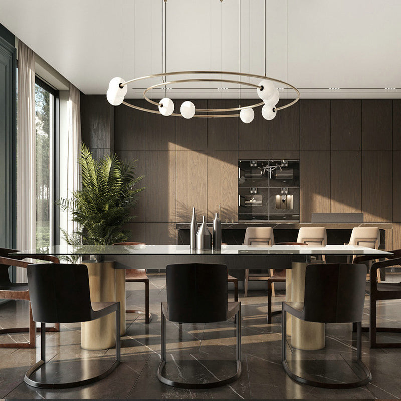 Galaxy Planet Glass Pendant