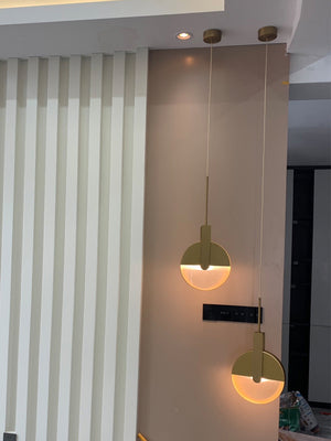 Circular Rotating Pendant Lamp