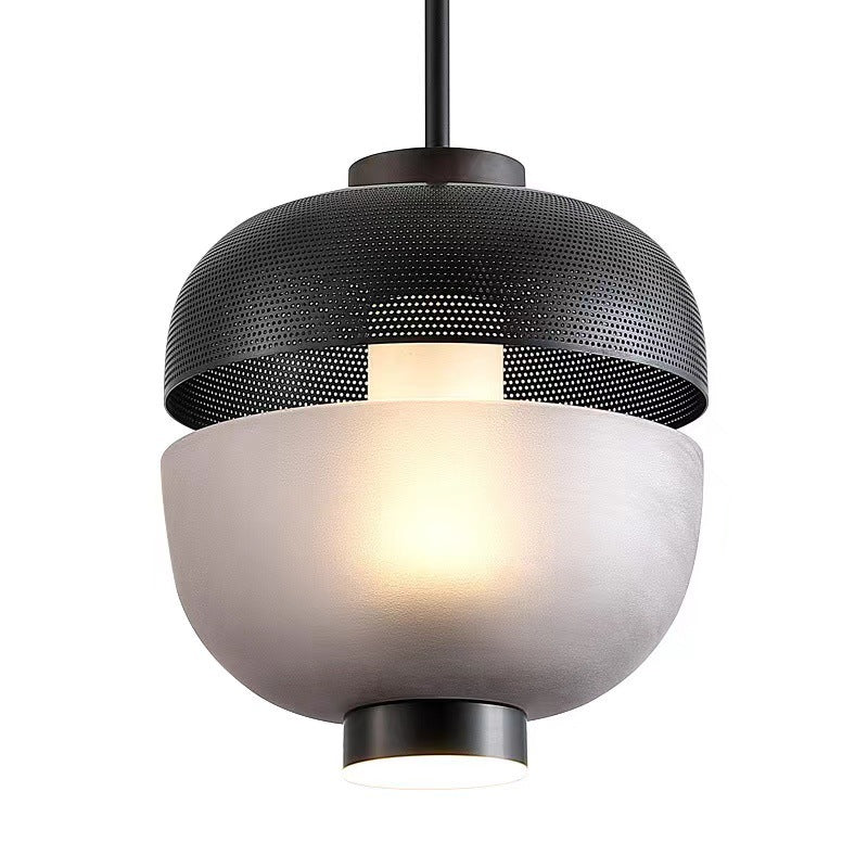 Frosted Glass Black Pendant Lighting