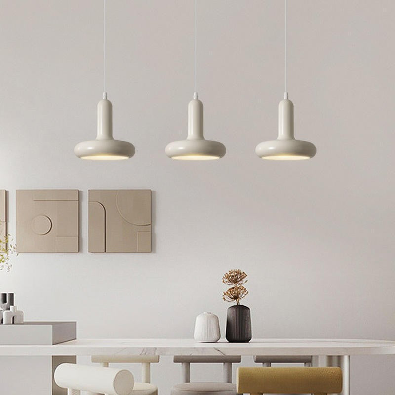 Cream Rocker Arm Pendant Lamp