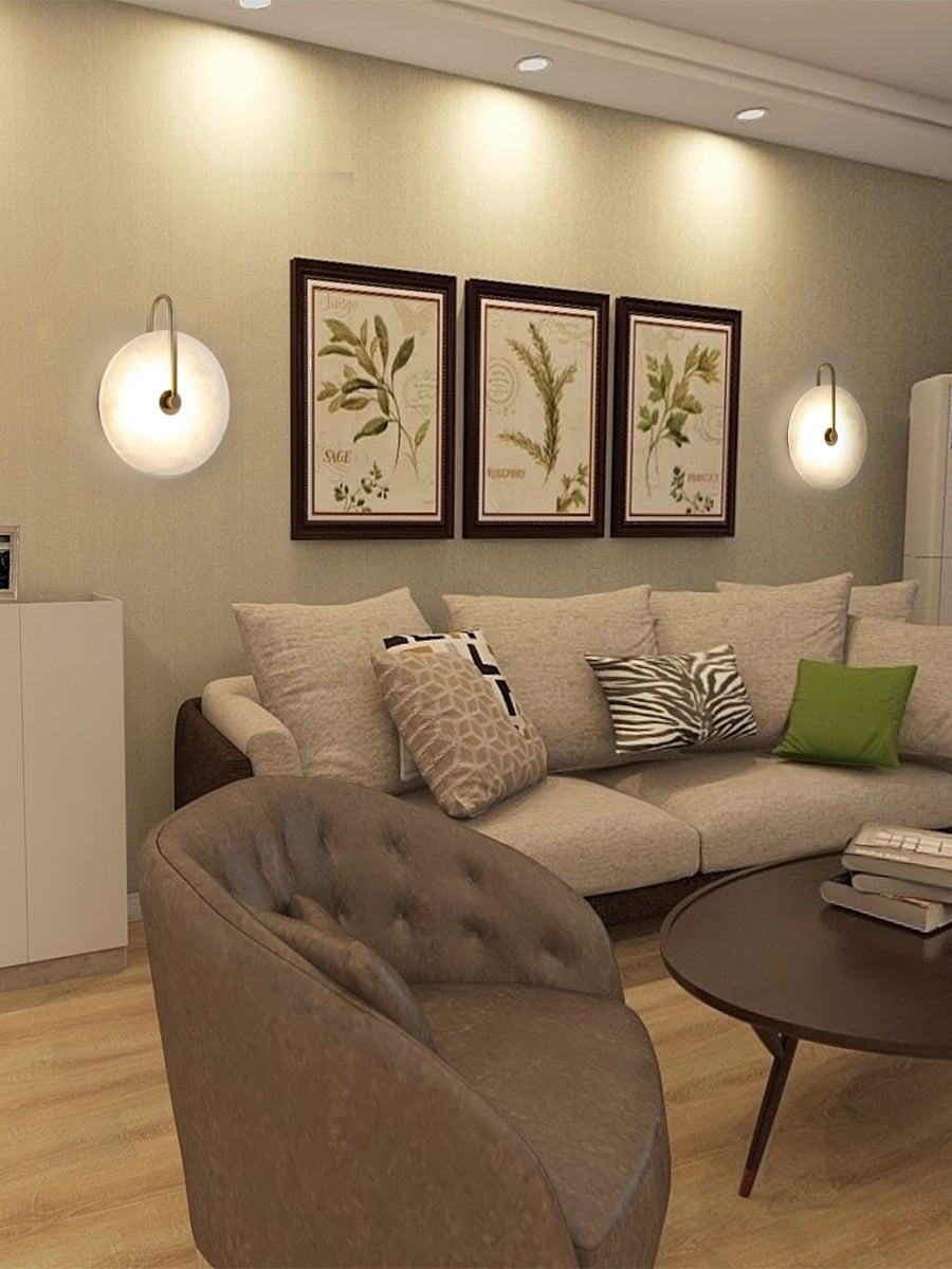 Alabaster LED Marble Wall Sconce