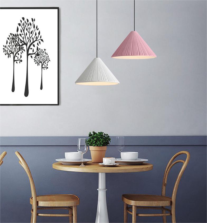 Colorful Bamboo Hat Pendant Lamp