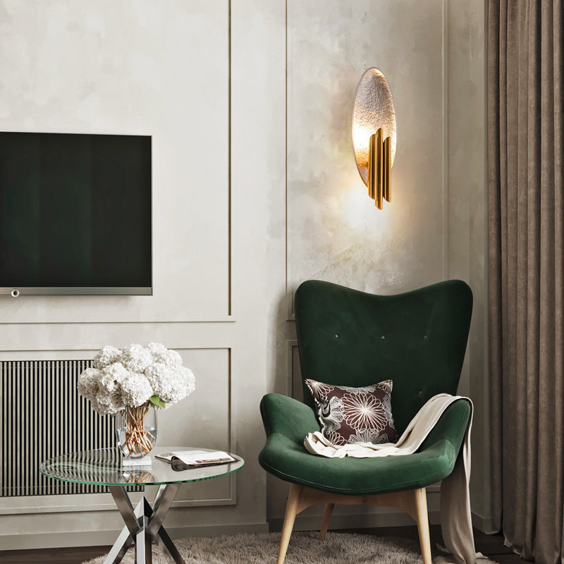 Gold Leaf Wall Lamp