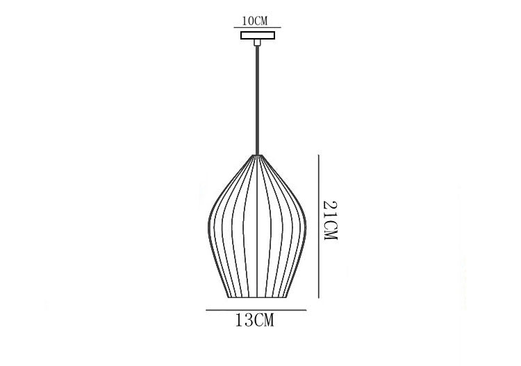 Ceramic Rose Pendant Light