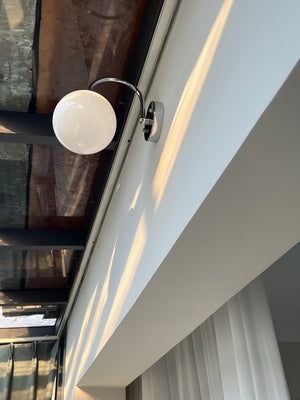Nordic Style Ball Wall Light, Chrome/Brass