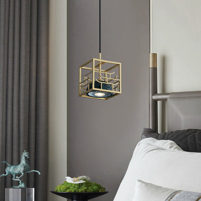 Bronze Marble Pendant Lamp