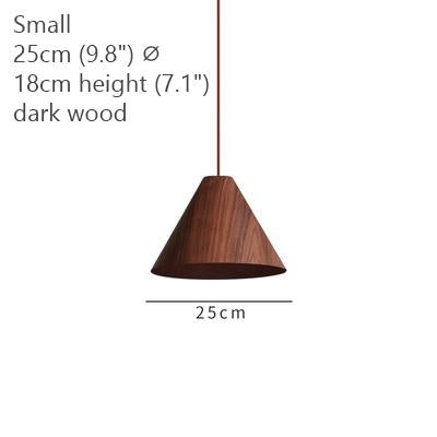 Geppetto Wooden Cone Pendant Light