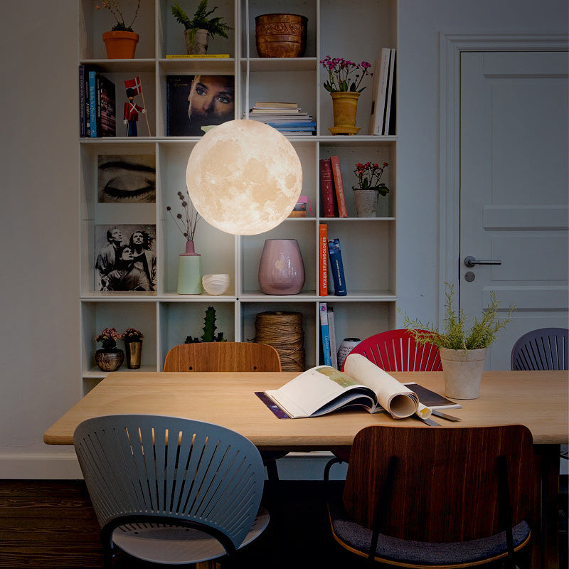 3D Printing Moon Pendant Light