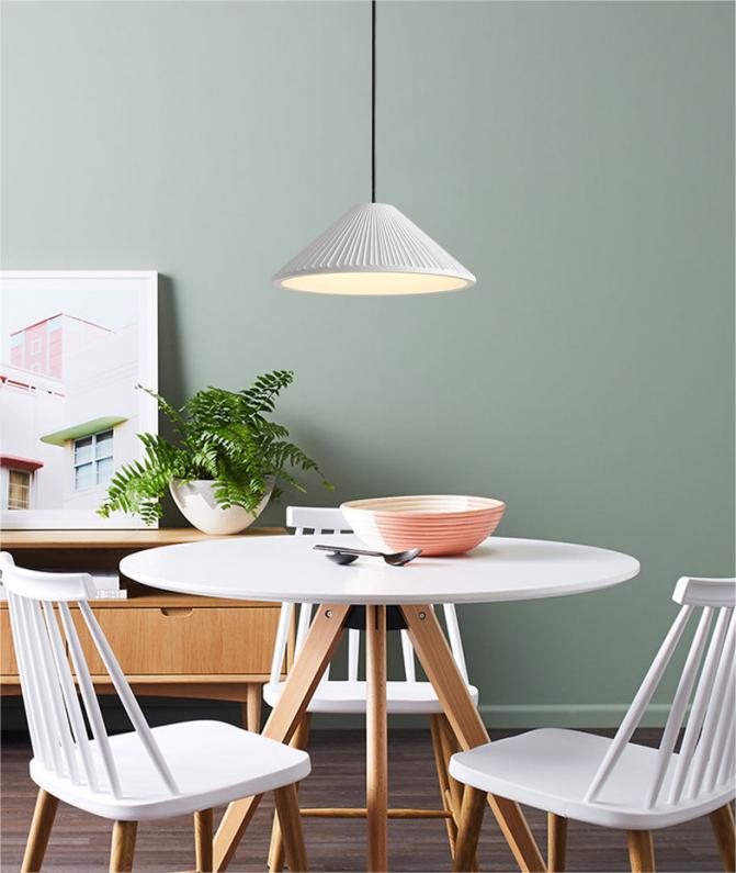 Colorful Bamboo Hat Pendant Lamp