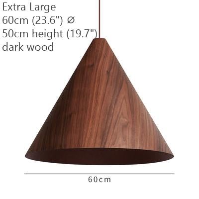 Geppetto Wooden Cone Pendant Light