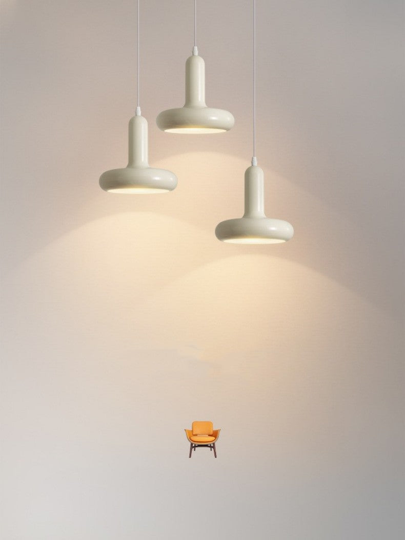 Cream Rocker Arm Pendant Lamp