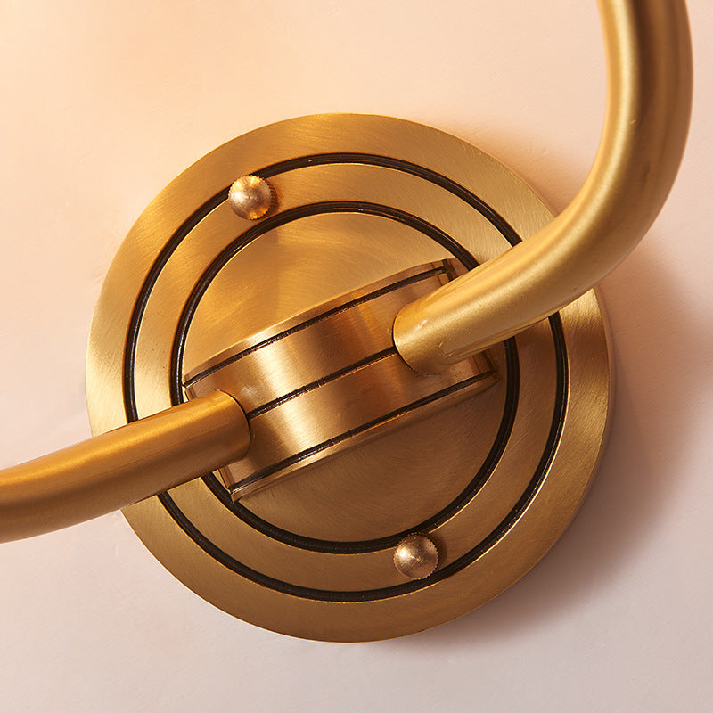 Deer Head Corporal Bronze Wall Lamp