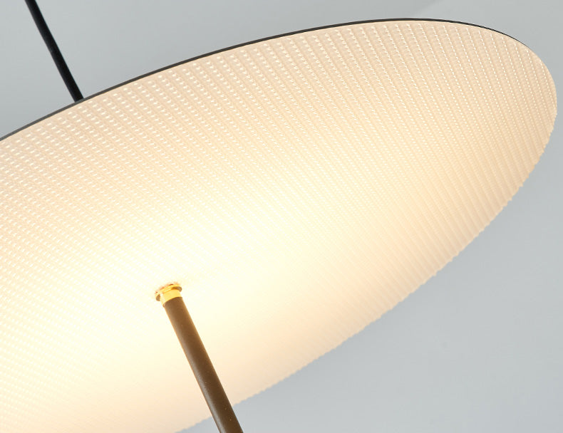 Classic 1-Light Black Disc LED Pendant Light