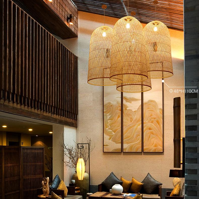 Kandang Rattan Bamboo Cage Pendant Light