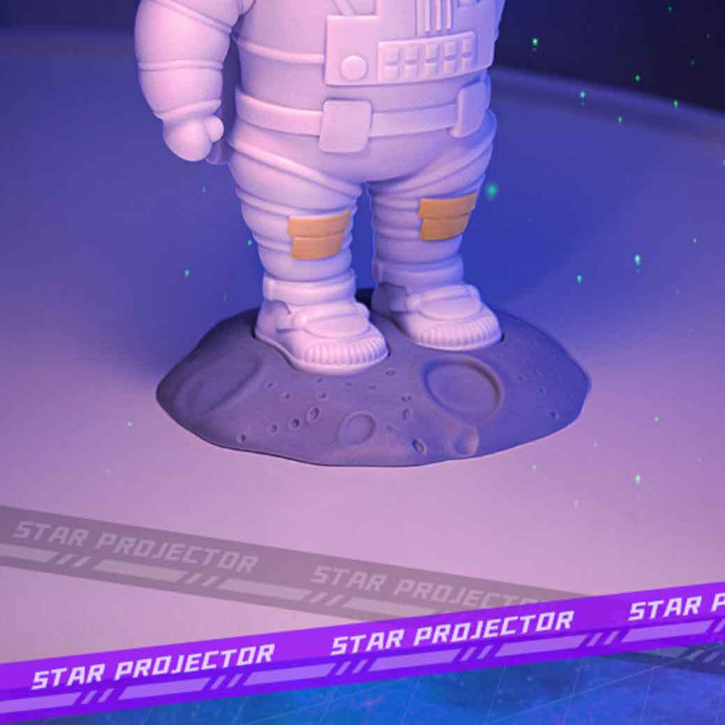 Feblilac Cute Astronaut Starry Nebulous Night LED Light Projection Christmas Gift