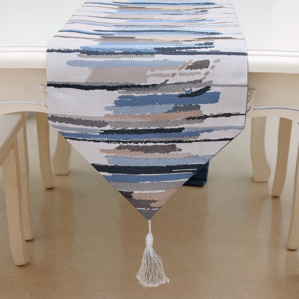Monica Abstract Striped Table Runner