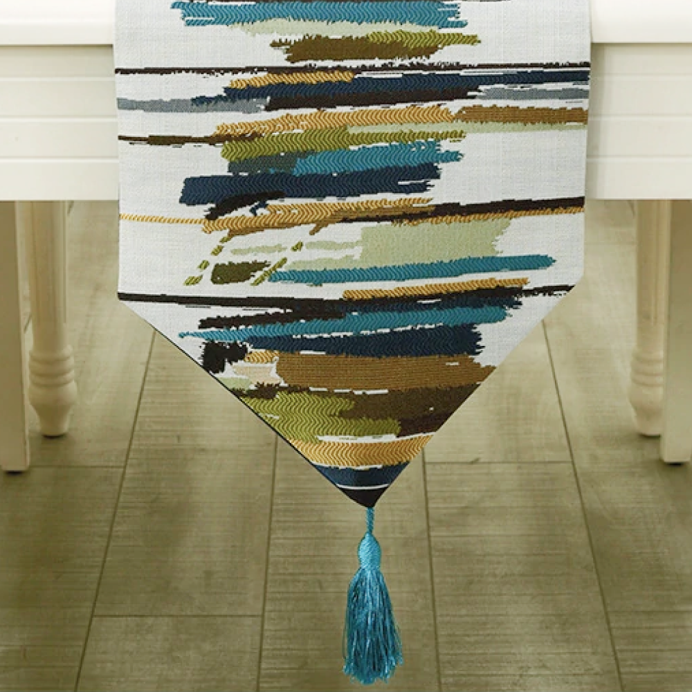 Monica Abstract Striped Table Runner