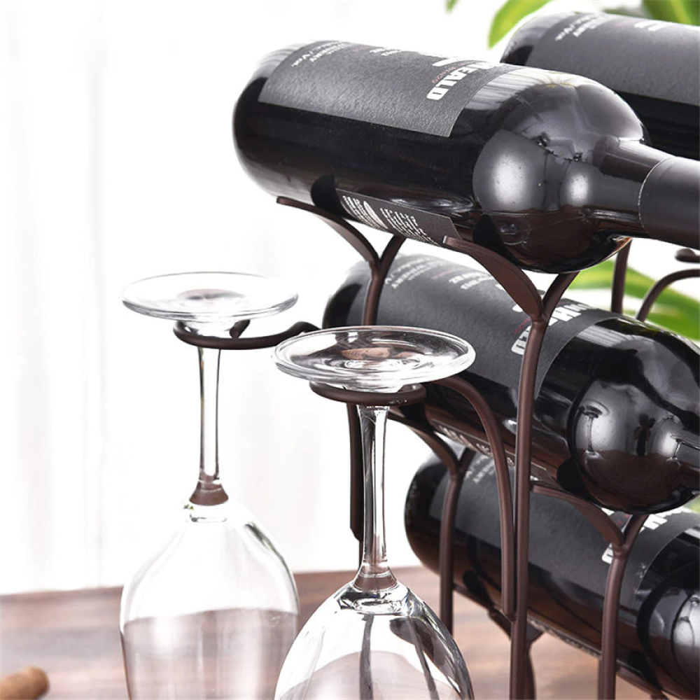 Forest Wine Rack and Glass Holder