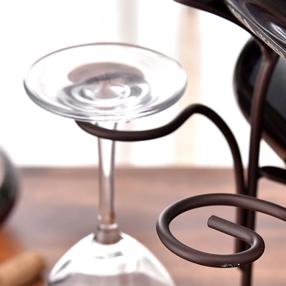 Forest Wine Rack and Glass Holder