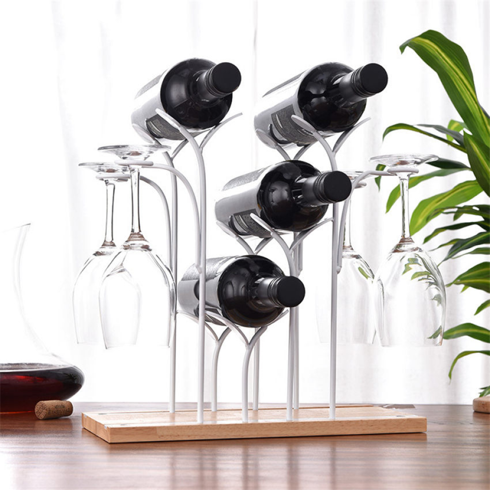 Forest Wine Rack and Glass Holder