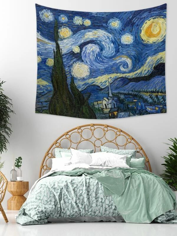 Oil Painting Print Tapestry
