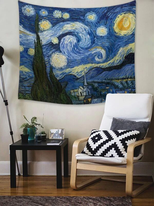 Oil Painting Print Tapestry