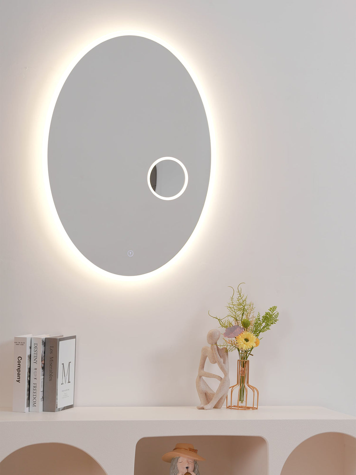 Oval Mirror Light