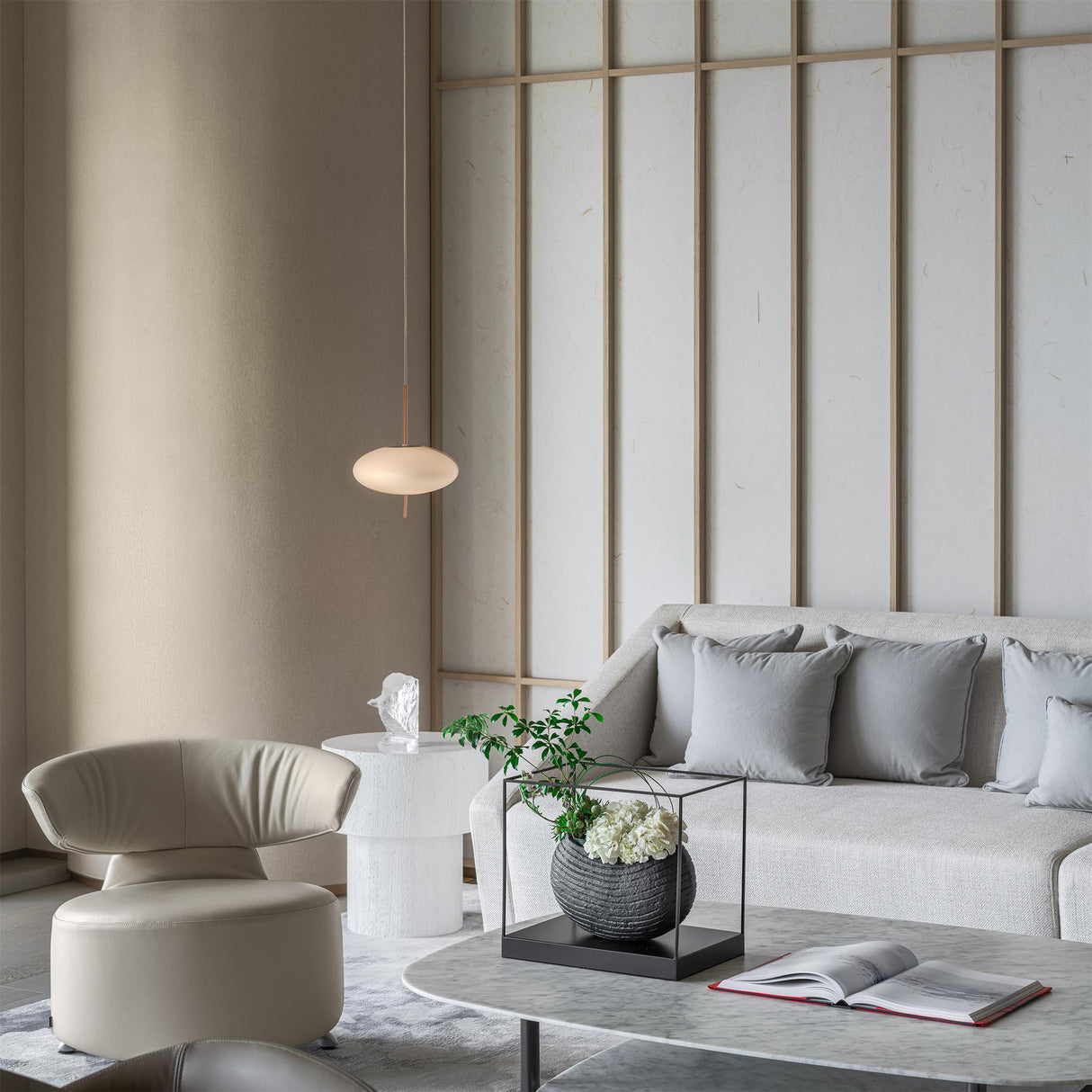 Pebbles Glass Pendant Light