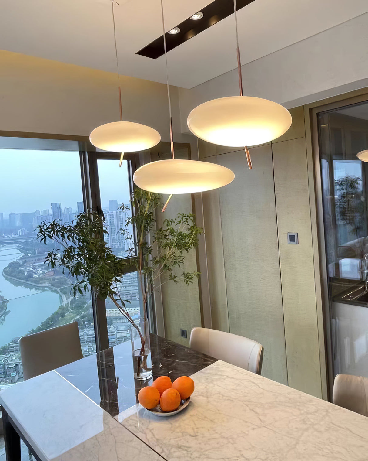 Pebbles Glass Pendant Light