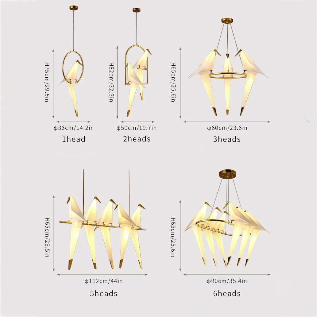Perching Bird Chandelier