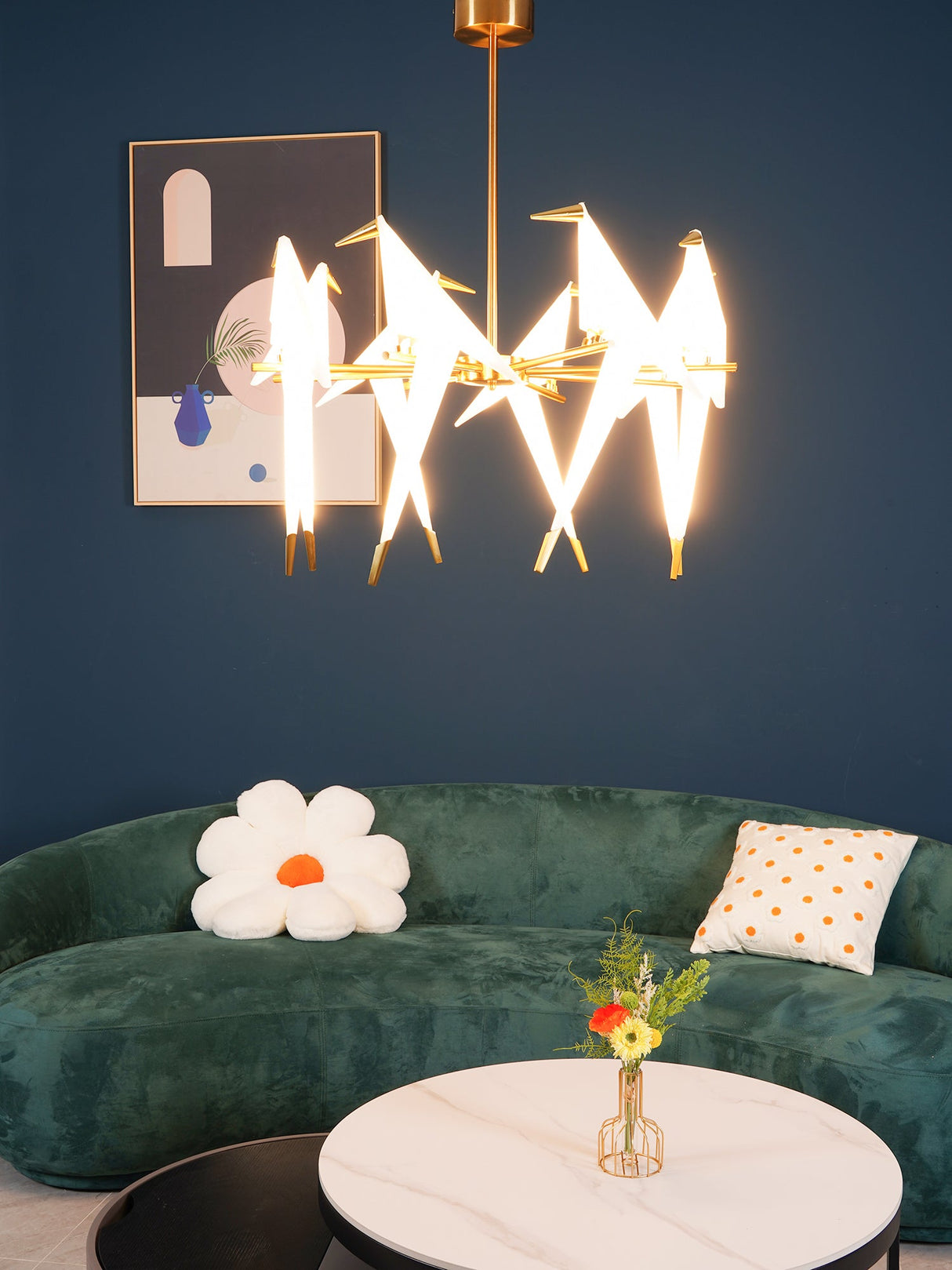 Perching Bird Chandelier