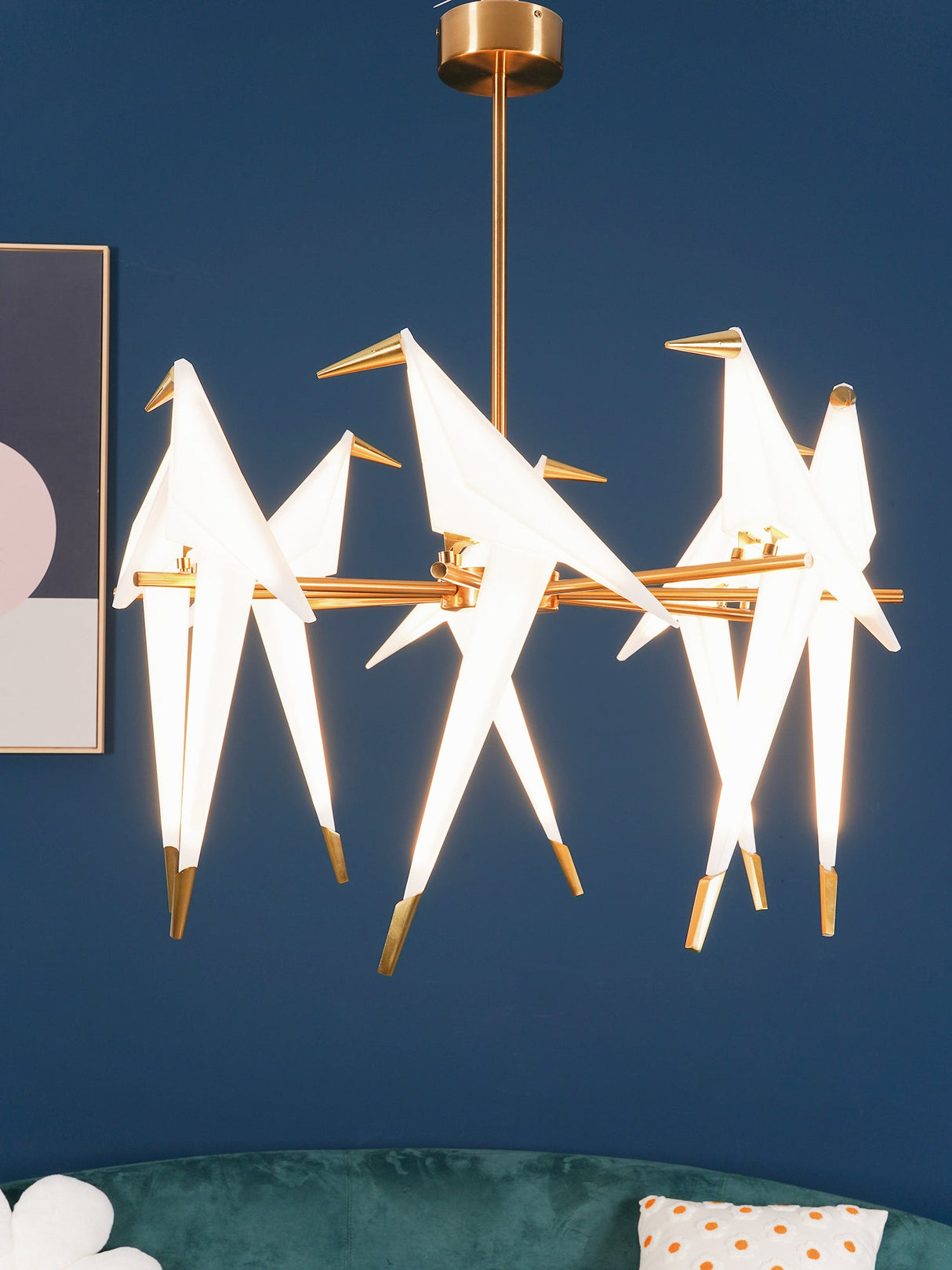 Perching Bird Chandelier