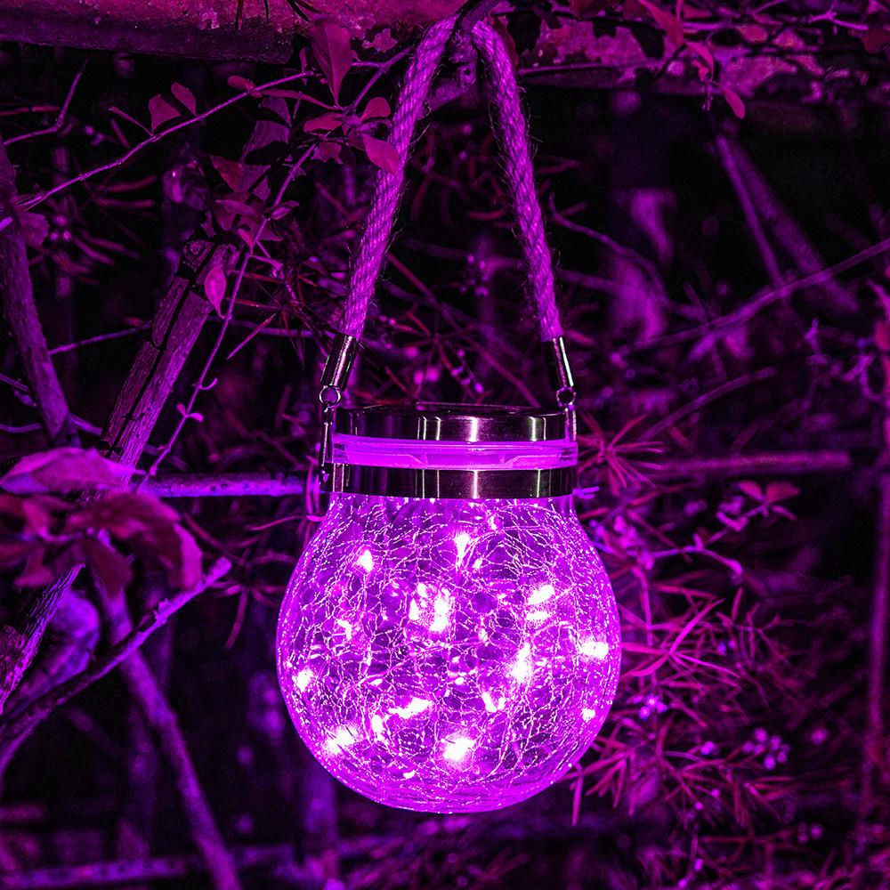 Solar Crack Glass Light