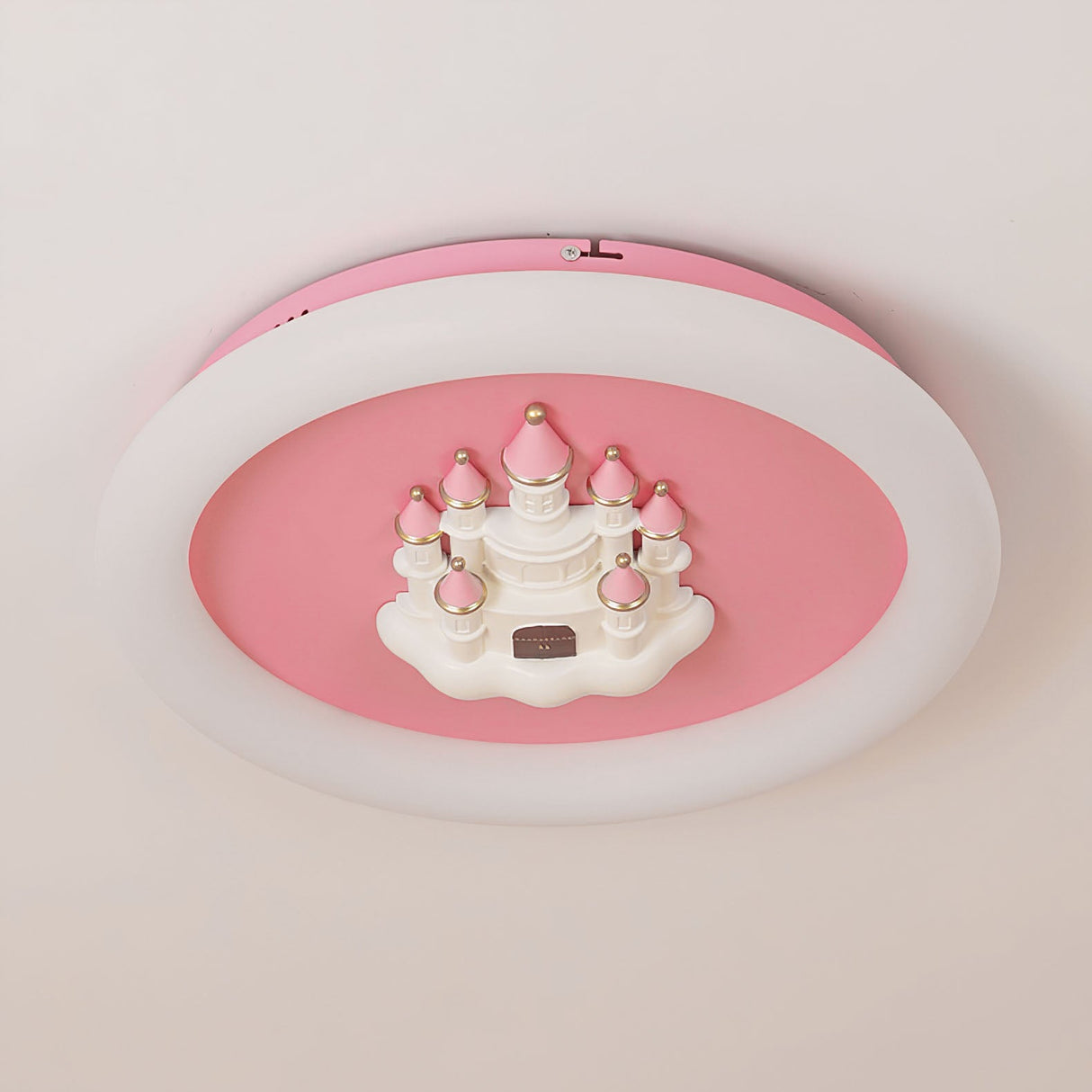 Pink Castle Round Ceiling Lamp