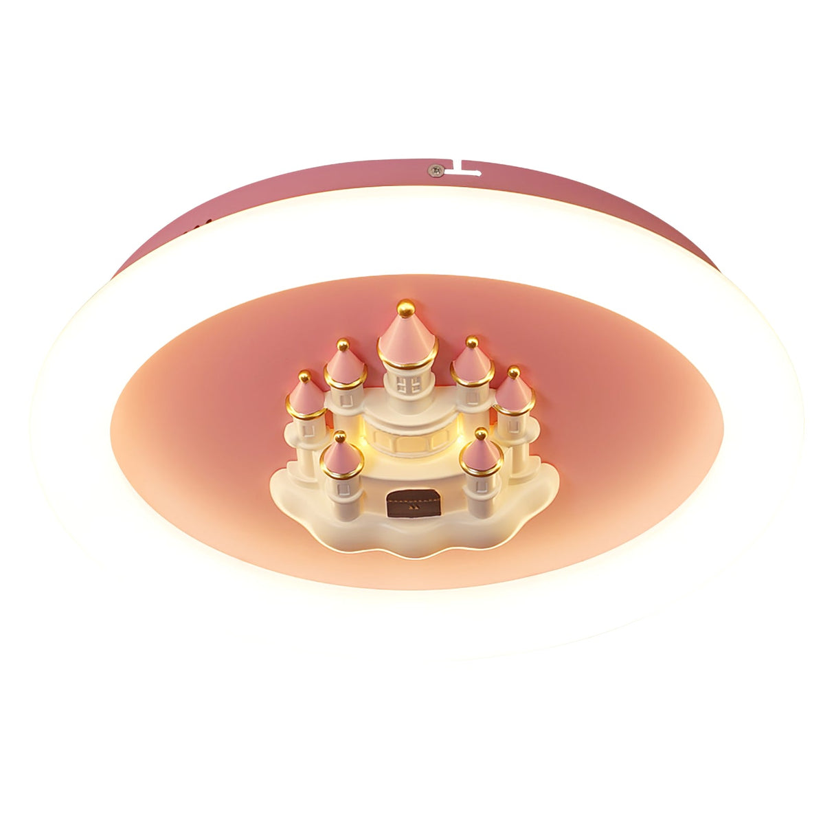 Pink Castle Round Ceiling Lamp