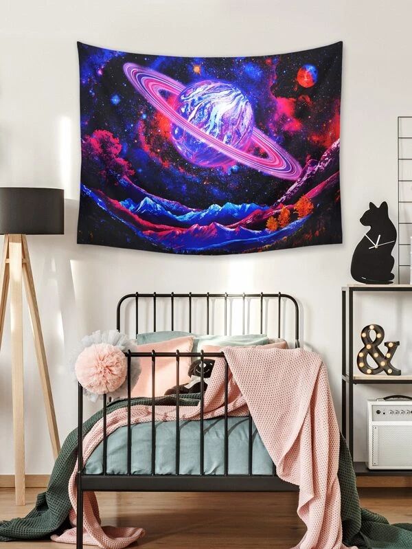 Planet Print Tapestry