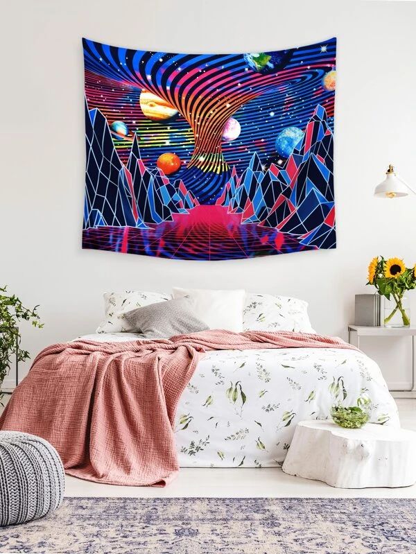 Planet Print Tapestry