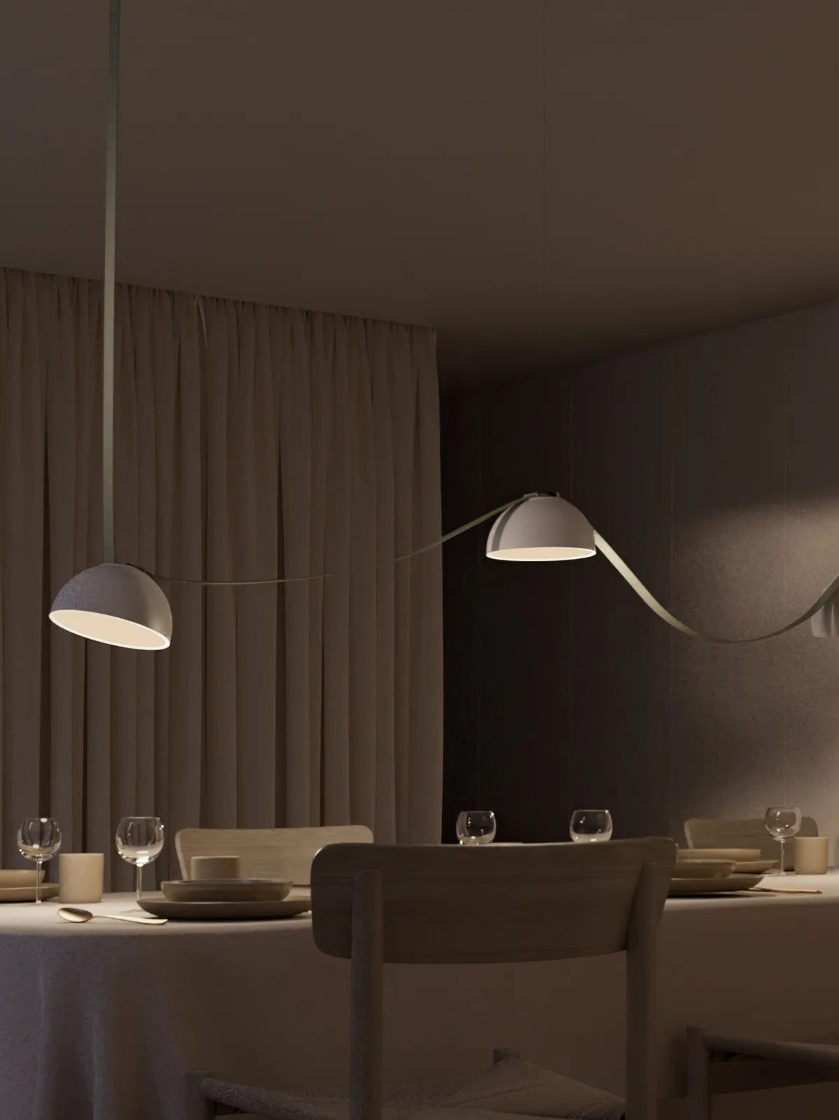 Plusminus Semispheres Pendant Light