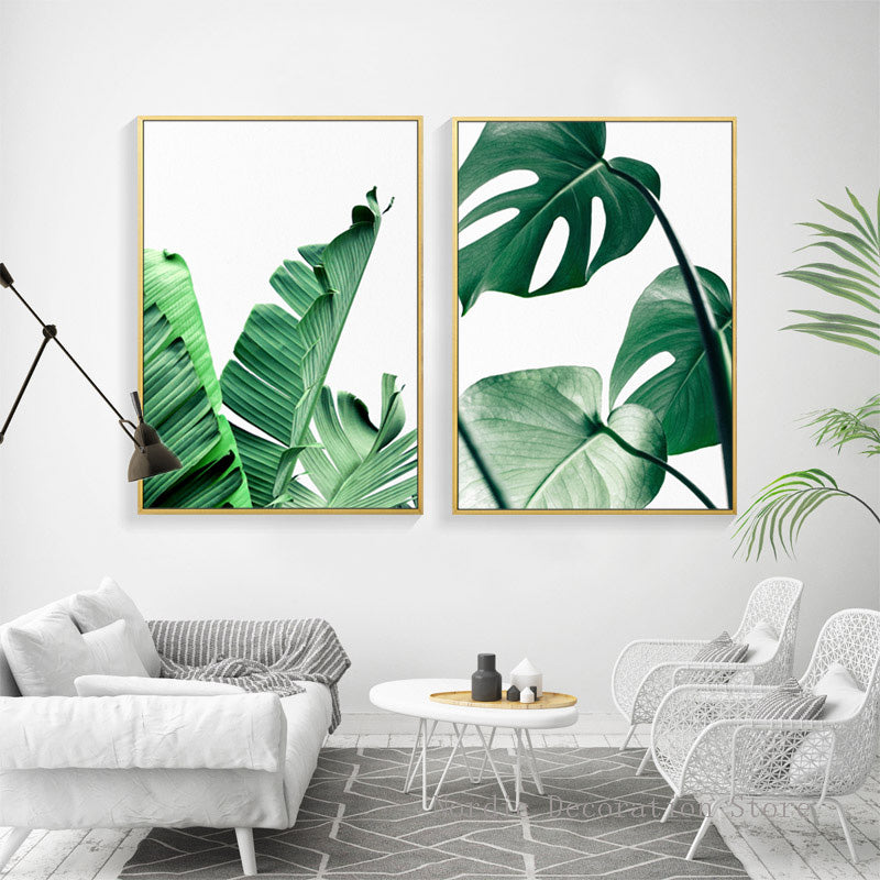 Poster Wall painting Posters And Prints Leaf Wall Art Canvas Painting Scandinavian Wall Pictures For Living Room Unframed