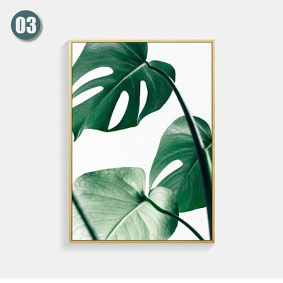 Poster Wall painting Posters And Prints Leaf Wall Art Canvas Painting Scandinavian Wall Pictures For Living Room Unframed